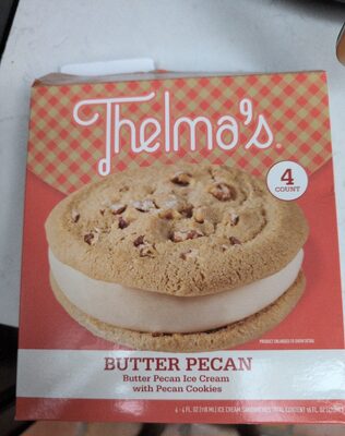 Butter Pecan Ice Cream with Pecan Cookies