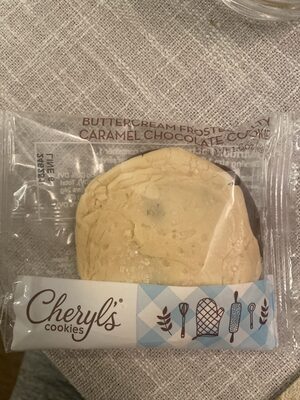 Buttercream Frosted Salty Caramel Chocolate Cookie