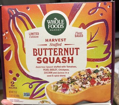 Butternut Squash With Tomatoes, Barley, Chickpeas, Zucchini, Quinoa