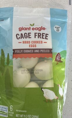Cage Free Hard Cooked Eggs