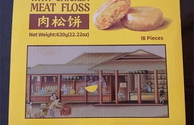 Cake seasoned with chicken meat floss