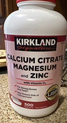 Calcium Citrate Magnesium and Zinc