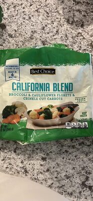 CALIFORNIA BLEND BROCCOLI & CAULIFLOWER FLORETS & CRINKLE CUT CARROTS