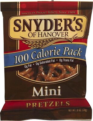 Calorie pretzel tray mini pretzels