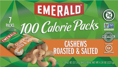 Calories cashews roasted and salted