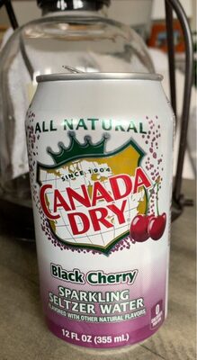 Canada Dry Black Cherry seltzer water