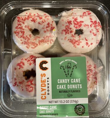 Candy Cane Cake Donuts