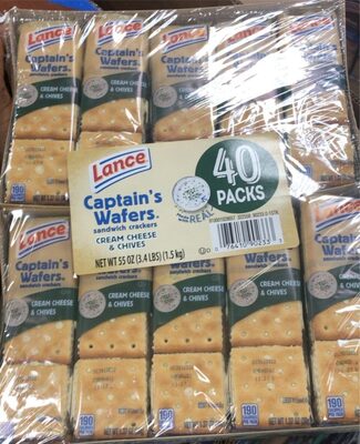 Captain’s Wafers cream Cheese and Chives