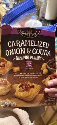 Caramelized Onion & Gouda Mini Puff Pastries