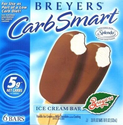 Carb smart ice cream bars