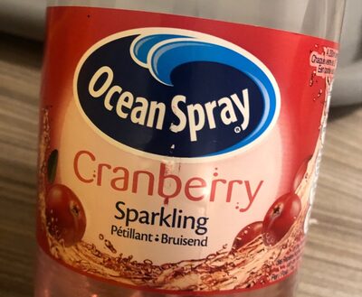 Carbonated beverage with sweeteners, sparkling cranberry