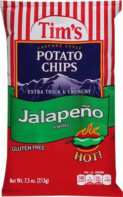 Cascade style potato chips