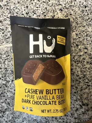 Cashew Butter + Pure Vanilla Bean Dark Chocolate Bites