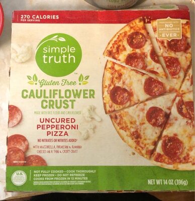 Cauliflowe Crust Pepperoni Pizza