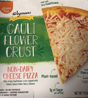 Cauliflower Crust Non-Dairy Cheese Pizza