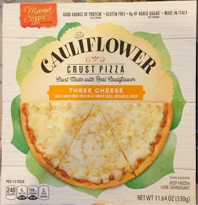 Cauliflower Crust Pizza Three cheese