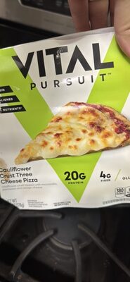 Cauliflower Crust Three Cheese Pizza