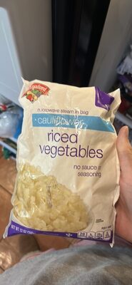 cauliflower riced vegetables
