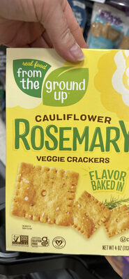 Cauliflower Rosemary Veggie Crackers
