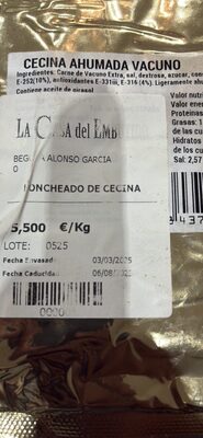 CECINA AHUMADA VACUNO