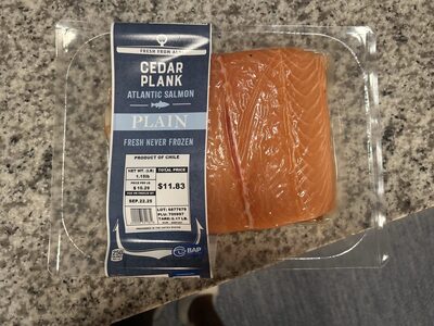 Cedar Plank Atlantic Salmon Plain