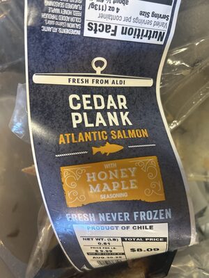 Cedar Plank Honey Maple Salmon