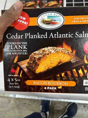 Cedar Planked Atlantic Salmon Bacon Bourbon 4 Pack