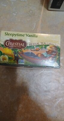 Celestial seasonings, caffeine free herbal tea, sleepytime vanilla
