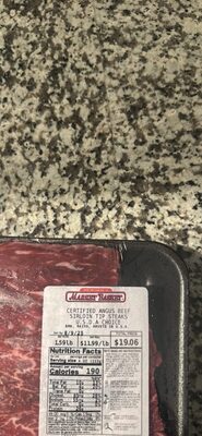 CERTIFIED ANGUS BEEF SIRLOIN TIP STEAKS