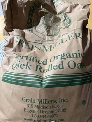 Certified Organic Quick Rolled Oats
