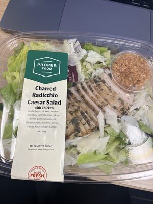 Charred Radicchio Caesar Salad With Chicken