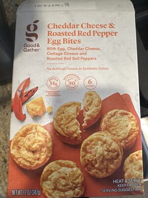 Cheddar Cheese & Roasted Red Pepper Egg Bites