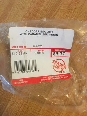 Cheddar Cheese with Caramelized Onions