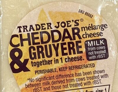 Cheddar & Gruyere Melange Cheese