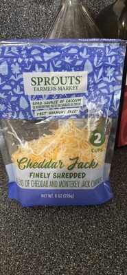 Cheddar Jack Finely Shredded Blend of Cheddar and Monterey Jack Cheeses