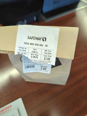 Cheese Bomb Tater Kegs - Hot