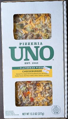 Cheeseburger Flatbread Pizza