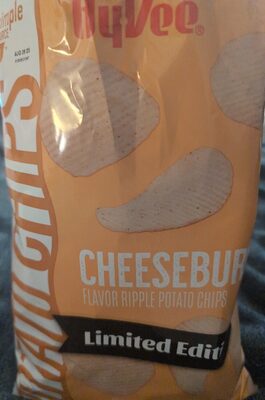 Cheeseburger Flavored Ripple Potato Chips