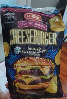 Cheeseburger Ridged Potato Chips