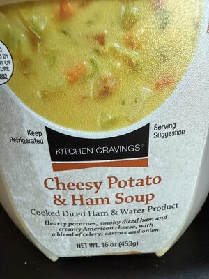 Cheesy Potato And Ham Soup
