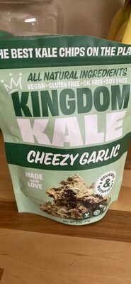 Cheezy Garlic Kale Chips