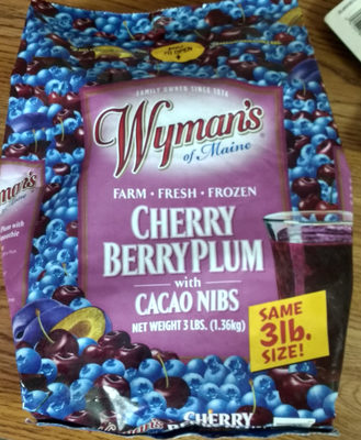 Cherry berry plum with cacao nibs