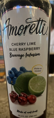 Cherry Lime Blue Raspberry Beverage Infusion