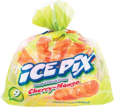 Cherry mango ice pix pops