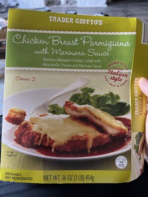 Chicken Breast Parmigiana with Marinara Sauce