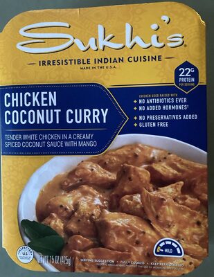 Chicken coconut curry with mango