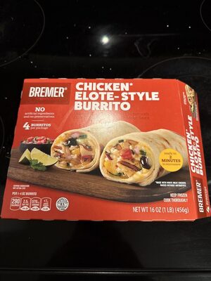 Chicken Elote-Style Burrito
