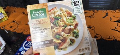 Chicken Fettuccini Alfredo with Broccoli