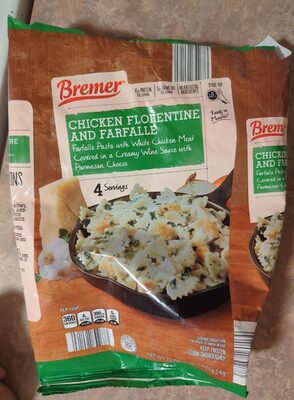 Chicken florentine And Farfalle