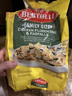 Chicken florentine & farfalle